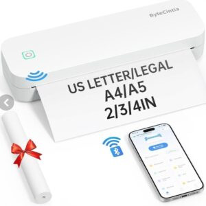 چاپگر قابل حمل حرارتی بدون جوهر LIGHTWISH بی‌سیم مدل D80